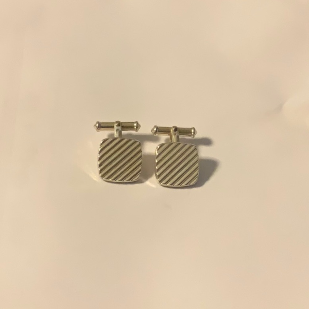 Vintage. Cuff Links. Men’s. Unisex.  Sterling Silver. Vintage Zoppini.